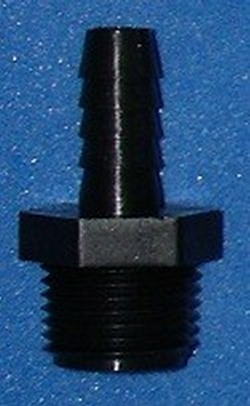 A1238P 1/2 mpt x 3/8 barb adapter - Barb-Adapters-Threaded