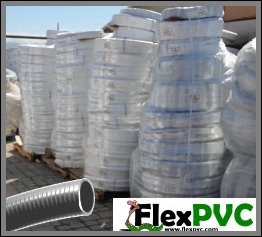 PALLET 2 x 2400′ GRAY FlexPVC flexible PVC pipe. COO:USA - SUPERBUY