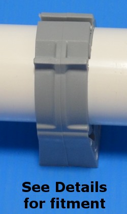 Copper CPVC Pipe Snap-in Plastic Clips for 3/4" PEX Tubing 80 