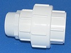 SxMPT015W 1½” slip socket x 1.5 MPT White - PVC-Fittings-Unions-China