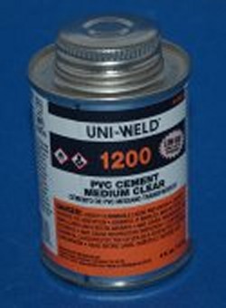 Uniweld CLEAR Medium BODIED 1 Quart PVC Cement/Glue (SEE DETAILS) USA - PVC-Glue-Uniweld