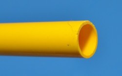 YELLOW Thinwall (.075”) ½” PVC Pipe Glossy  - 