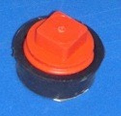 EB-220 Test Plug for Sch 80 2.5” pipe with square nut - PVC-Fittings-Plugs-InsidePipe
